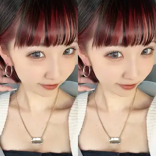 ショート カラー 韓国ヘア/艶カラー /田中悠佑のヘアスタイル