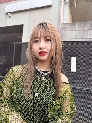 ロング カラー ヘアアレンジ 𝐠𝐢𝐫𝐥𝐲 𝐦𝐨𝐝𝐞🖤のヘアスタイル