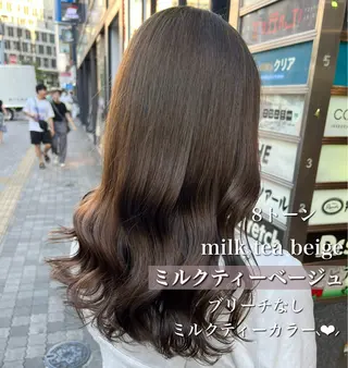 ロング カラー 透け上品ハイトーン 職人ゆうと🤍のヘアスタイル