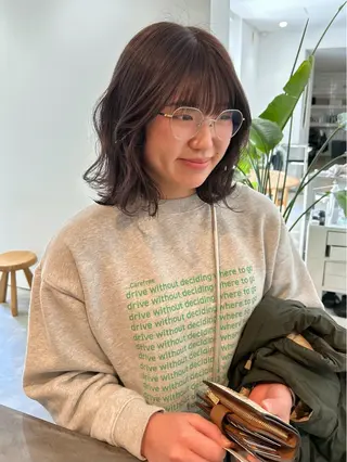 ミディアム Tommy所属・平田 知優のヘアスタイル