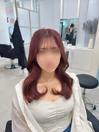 セミロング MAHO/透明感カラ ー/髪質改善🍒のヘアスタイル