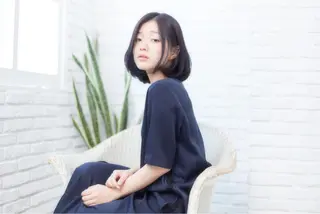 ミディアム パーマ THE DAY所属・AKI HASHIMOTOのヘアスタイル