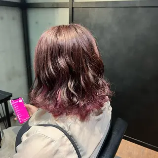 ミディアム カラー ヘアアレンジ newi TATSUのヘアスタイル