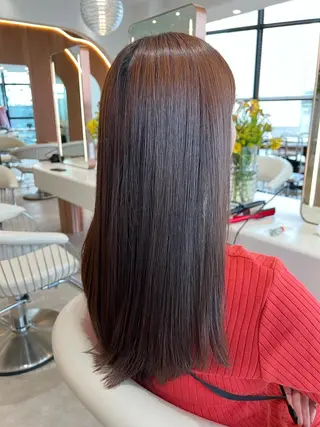 セミロング パーマ 韓国レイヤー🇰🇷 韓国研修◎渋谷カイトのヘアスタイル