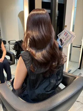 ロング カラー 縮毛矯正/カット/ 韓国ヘア/蛯原🍤のヘアスタイル