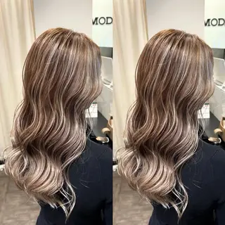 セミロング カラー 【カラー指名No 1✨】原田響のヘアスタイル