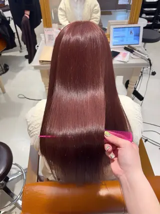 ロング カラー ヘアアレンジ 艶髪/髪質改善/ 松村きさらのヘアスタイル