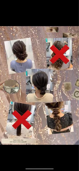 セミロング ヘアアレンジ 銀座・有楽町 うえむーのヘアスタイル