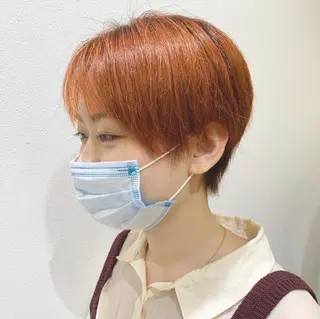 ショート カラー ヘアアレンジ 髪質改善&Spa fee南越谷2号店所属・髪質改善/南越谷/ 山岸彩夏のヘアスタイル