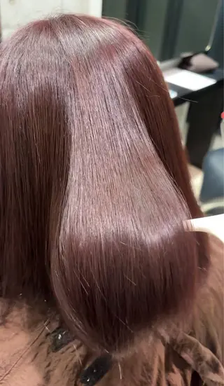 カラー ひきちさくら🐼ྀི 杜せきのした駅3分のヘアスタイル