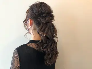 ロング ヘアアレンジ Hair&Make Nahoのマツエク・マツパデザイン