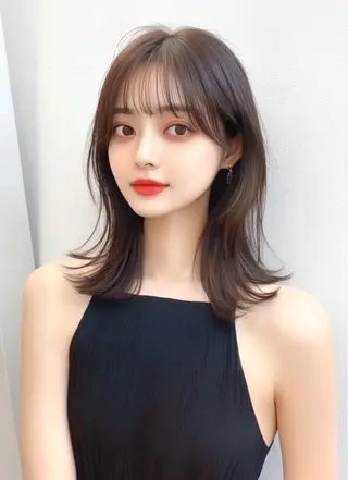 ミディアム カラー VLOW nex the salon所属・韓国風/髪質改善/ ナガヤアキラのヘアスタイル