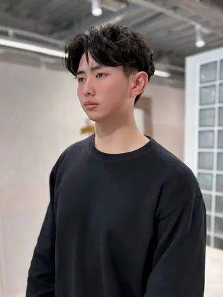 ショート garage.所属・吉田 慎冴/メンズパーマのヘアスタイル