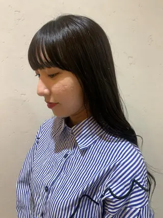 ロング ボブ/レイヤー/ニュ アンスパーマ/小夏のヘアスタイル