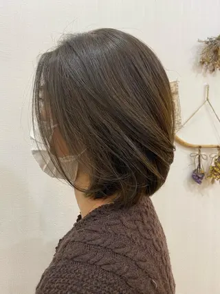 ミディアム カラー 若林 亜季のヘアスタイル