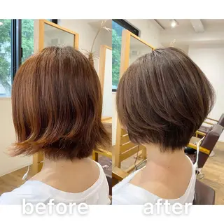 ショート カラー KIZU 髪質改善 オカルト怪談のヘアスタイル