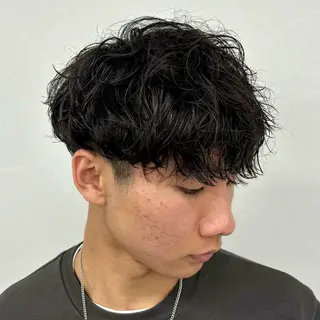 ミディアム カラー パーマ メンズ メンズ人気NO,1 Genieジーニーのヘアスタイル