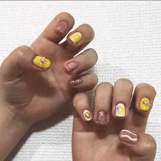 メンズ ネイル ボブ/暖色カラー コウボヒカルのヘアスタイル