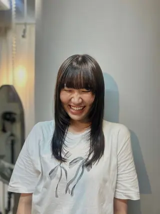 セミロング カラー suiu所属・カラーモデル募集中♪ nanamiのヘアスタイル