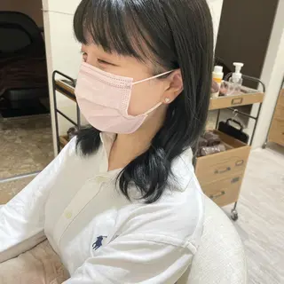 ミディアム カラー Chiho / 梅田 / ボブ/ パーマのヘアスタイル