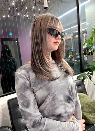 ロング カラー three所属・TOTA 唯一無二カラーのヘアスタイル