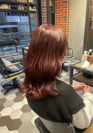 セミロング レイヤーカット/髪質 改善/Hayatoのヘアスタイル