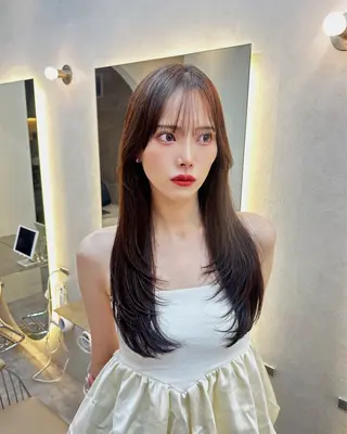 ロング 仙台/韓国風レイヤー 髪質改善/佐藤 史弥のヘアスタイル