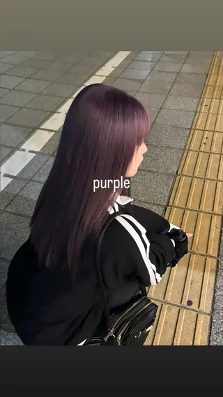 ロング カラー 🍓ハイトーンカラー 🎀nene🍓のヘアスタイル