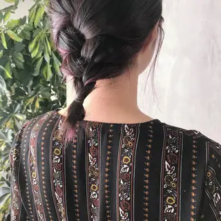 ミディアム カラー ヘアアレンジ stylist/蛯谷 珠里のヘアスタイル