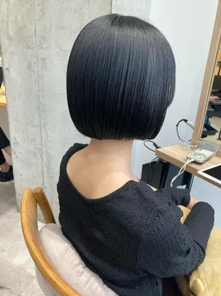 ショート ✨色持ちの良い艶 カラー✨蟹江真世のヘアスタイル