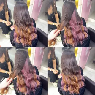 ロング カラー ヘアアレンジ 甘ふわgirly🎀 ハイトーン🤍Ramのヘアスタイル