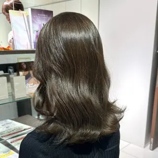 ミディアム カラー ヘアアレンジ ブリーチなしカラー /新百合ヶ丘/安形翔のヘアスタイル