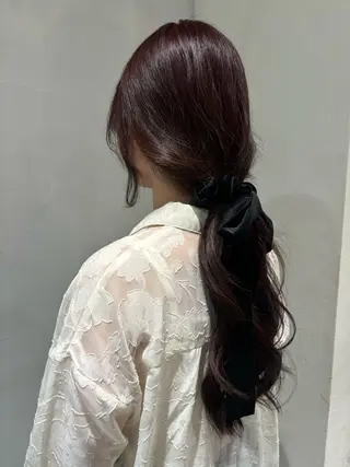 ロング カラー 🤍yura🤍池袋 レイヤー似合わせのヘアスタイル