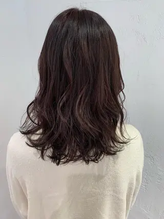 セミロング カラー 🫧透明感カラー/ ボブ/小笠原汐海🪽のヘアスタイル