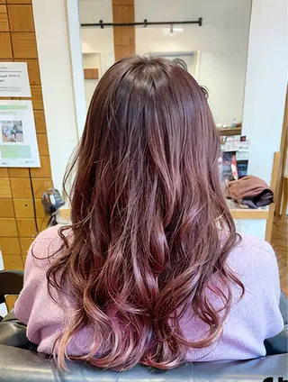 セミロング カラー 秋山知穂🌸縮毛矯正 ショートお任せ🌸のヘアスタイル