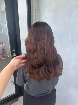 ロング 暖色/ハイトーン/ カラー/HBLのヘアスタイル