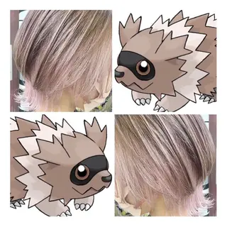 ショート カラー GARU-ガル-所属・TSUNO🦖 派手髪/オタク美容師のヘアスタイル