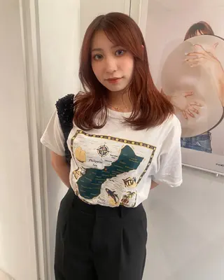 セミロング カラー riria/ボブ /ブラウンカラー🎀のヘアスタイル