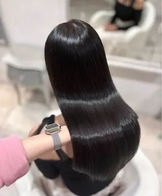 ロング カラー Sayo 🩵のヘアスタイル