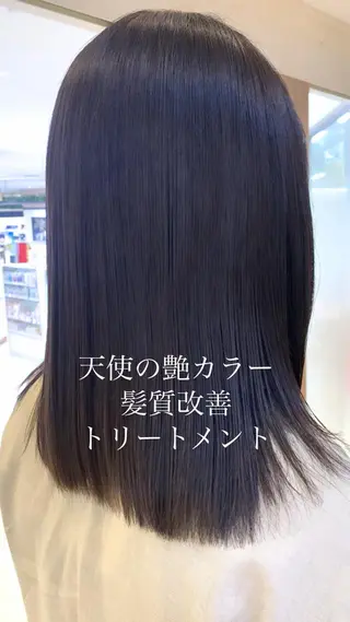 ミディアム カラー 似合わせカラー/艶 髪質改善/ヨシザキのヘアスタイル