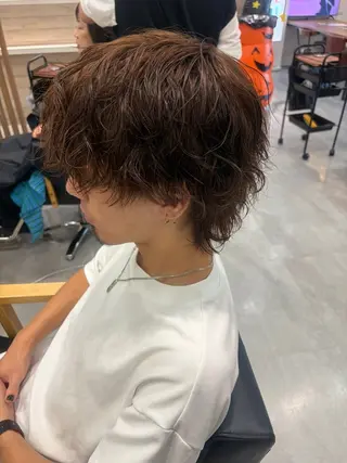 ミディアム パーマ メンズ メンズ特化美容師 AOI🎈🧸のヘアスタイル