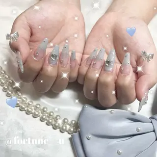 ネイル 1/21空✩.💜 Yuuna💜のネイルデザイン