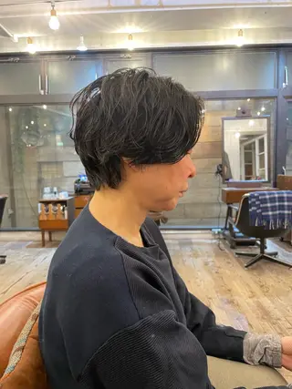 ショート 🍁ロングパーマ.ニ ュアンス🍁陸来のヘアスタイル