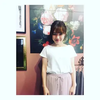 セミロング カラー chouette シュエットのヘアスタイル