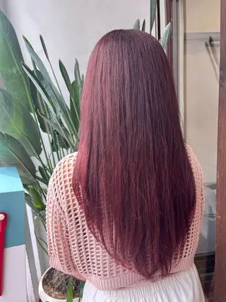 ロング カラー 透明感/低ダメージ インナー🩵角田紗雪のヘアスタイル