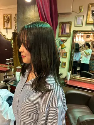 セミロング カラー 【レイヤー/韓国風 /髪質改善】RINのヘアスタイル