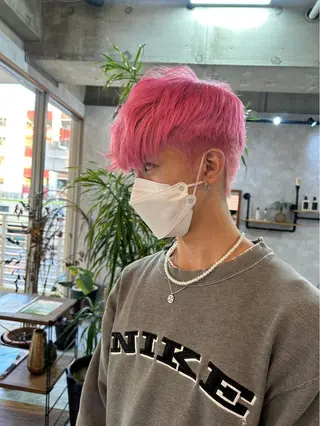 カラー メンズ C'LD Hair Produce【シールドヘアープロデュース】所属・シールドヘアー/那覇 /縮毛矯正/ブリーチのヘアスタイル