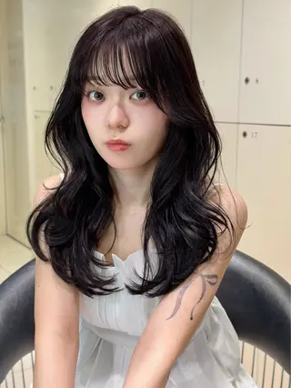 ロング 髪質改善”艶"カラー 🤍Hono🇰🇷のヘアスタイル