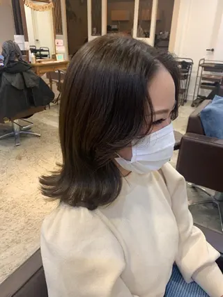 ミディアム カラー 韓国🇰🇷髪質改善 Chisaki치사키のヘアスタイル
