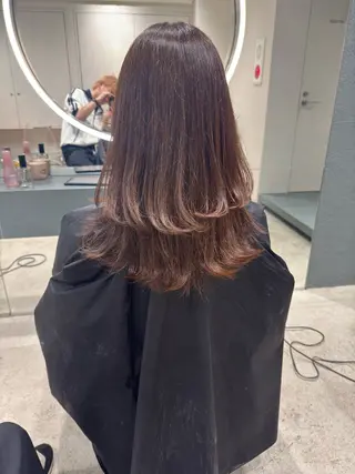 セミロング カラー 立川/レイヤー/ 複雑履歴/ 西川翔真のヘアスタイル